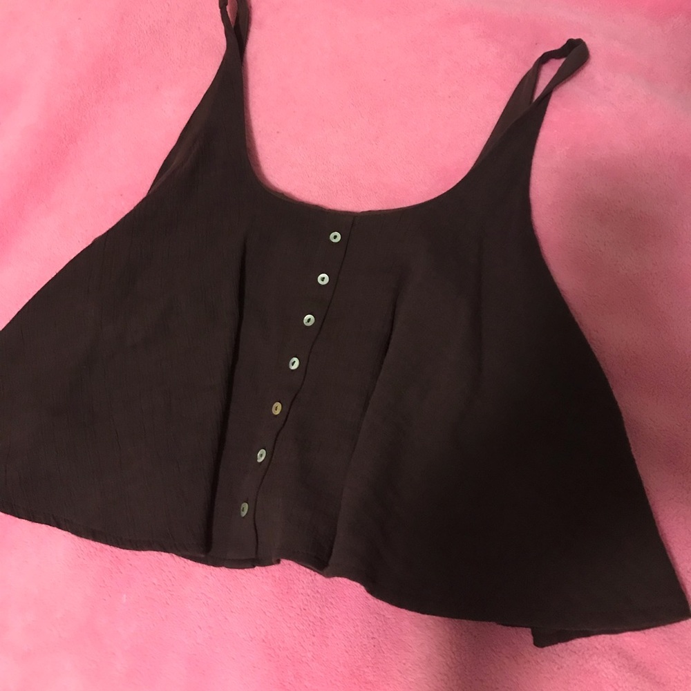 Zara Linen button tank